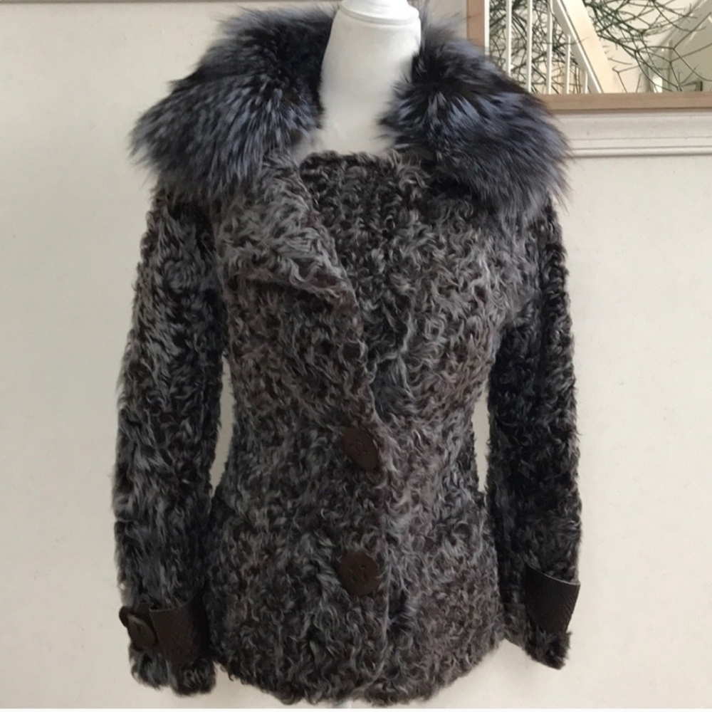 NWOT Genuine fur and leather jacket - Picture 6 of 12